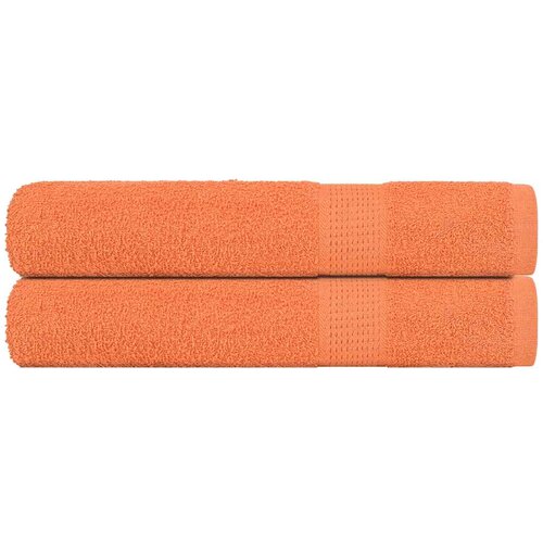 Furnova Brisače za savno 2 kos oranžna 80x200 cm 360 g/m&amp;sup2; 100% bombaž, (21916768) Slike