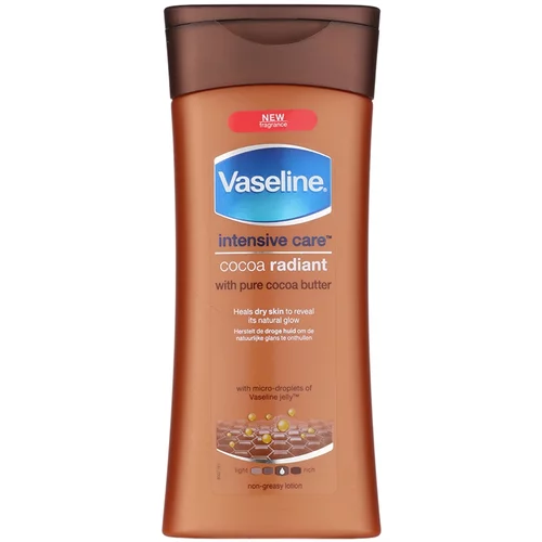Vaseline Intensive Care Cocoa Radiant vlažilen losjon za telo za suho kožo 200 ml za ženske