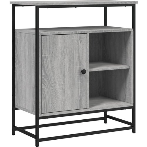  Komoda siva boja hrasta 69 x 35 x 80 cm od konstruiranog drva Slike
