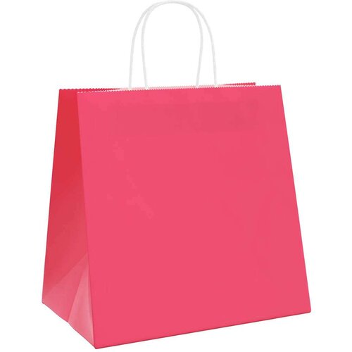  Papirnate vrečke 250 kosov z ročaji roza 54x15x49 cm, (5000160936) Slike