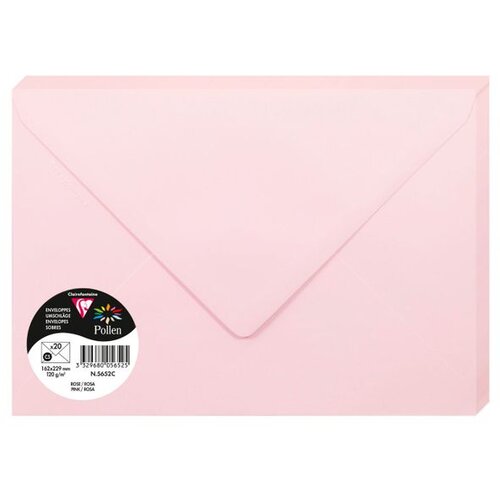Clairefontaine kuverte Pollen 162x229mm 120gr pink 1/20 Cijene