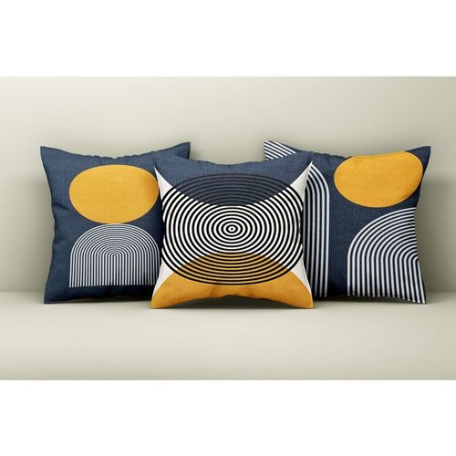 WALLXPERT Asr_plw25 - 41 multicolor cushion cover set (3 pieces) Cene
