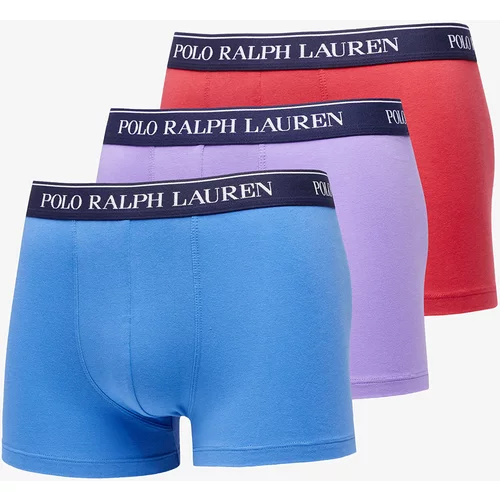 Polo Ralph Lauren Stretch Cotton Classic Trunk 3-Pack Blue/ Purple/ Red