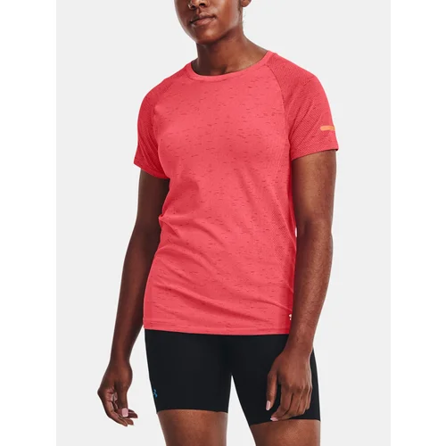 Under Armour T-Shirt UA Seamless Run SS-PNK - Women