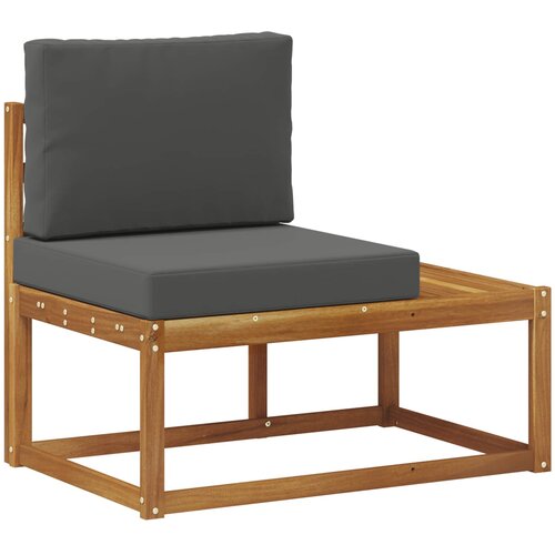  Set vanjskih sofa s jastukom 4 Komad Prirodna i antracit Slike