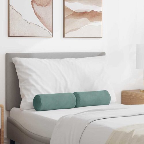 VidaXL valjkasti jastučići 2 pcs morska zelena &amp;Oslash; 15 x 40 cm Slike