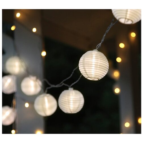 Star Trading Bijeli LED rasvjetni lanac s lampionima prikladan za eksterijer Festival, dužine 4,5 m Cijene