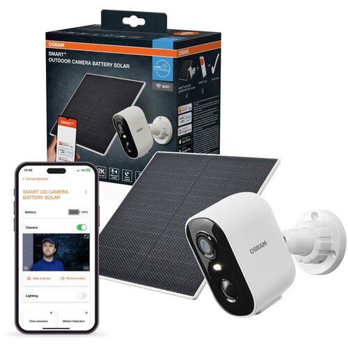 Osram Pametna solarna kamera sa 2K SMART+ senzorom, 5V, 5200 mAh, IP66, Wi-Fi Cene