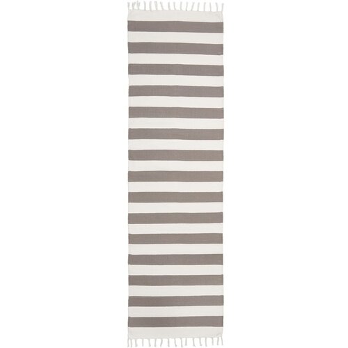Westwing Collection Bež-siva ručno tkana pamučna staza Blocker, 70 x 250 cm Slike