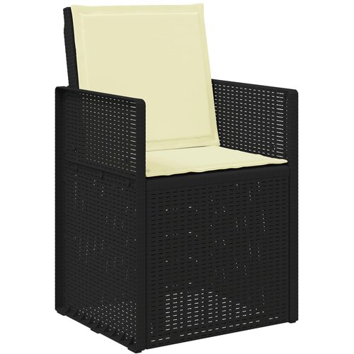  Vrtni set za objed s jastukom 9 pcs Antracit i krem PP Slike