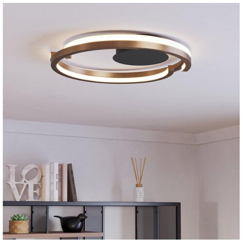 Eglo 901825-LED stropna svetiljka mezzomonte 2xLED/20W/230V prečnik 48 cm bronza +daljinski upravljač Cene