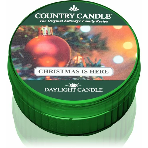 Country Candle Christmas Is Here čajna svijeća 42 g