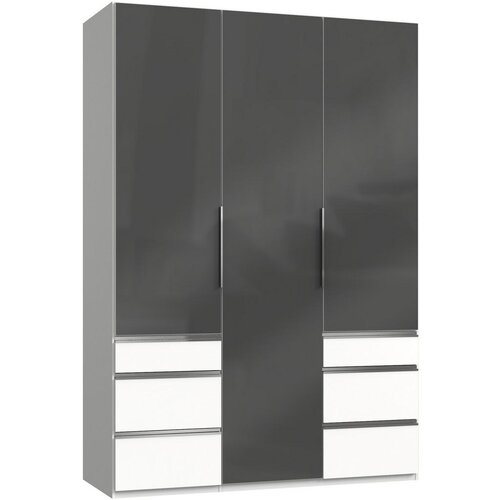 Modern Living Omara S Klasičnimi Vrati Level 36 A, Siva, Bela Cene