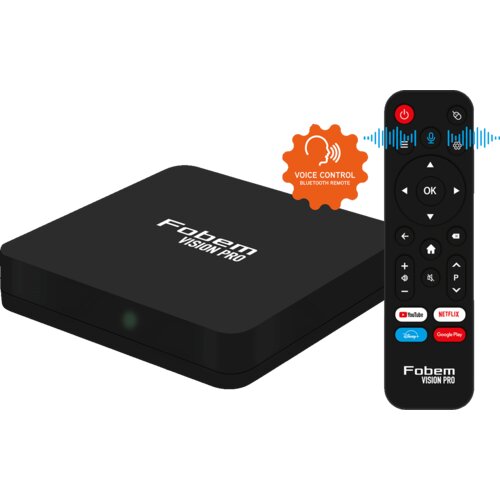 Fobem Prijemnik IPTV@Android,6K,4/64GB, WiFi 2.4/5GHz, Bluetooth - Vision Pro, Crni Cijene
