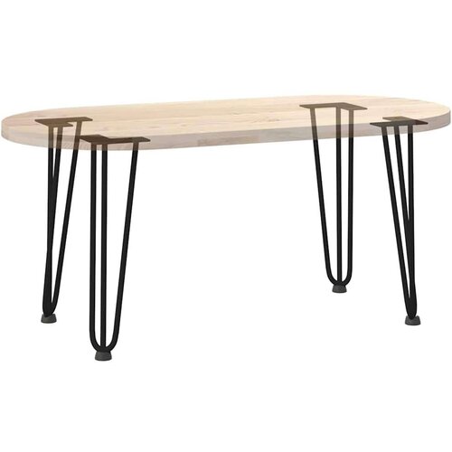 VidaXL Ukosnice noge za stol 4 kom crne 42 cm čvrstog čelik Slike
