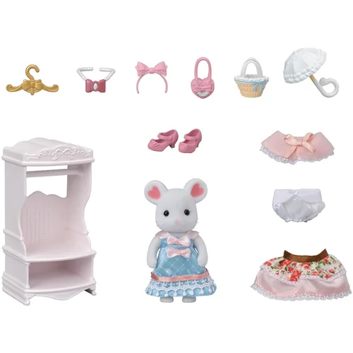 SYLVANIAN FAMILIES Playset Sylvanian Families The fashion suitcase and big sister marshmallow mouse For Children