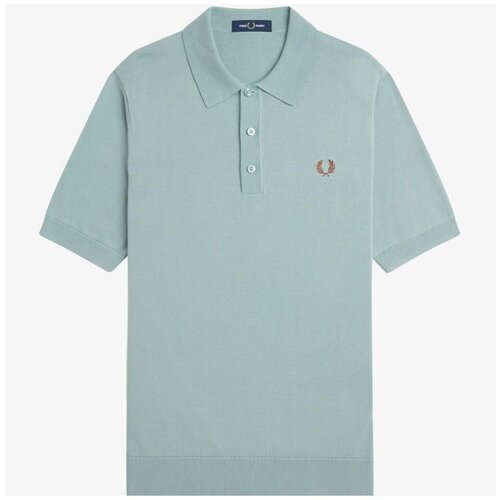 Fred Perry COTTON KITTED SHIRT Plava Slike