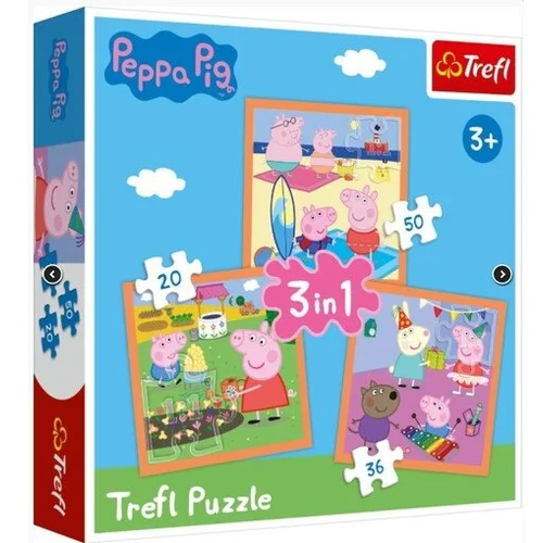 Trefl puzzle Peppa Pig, 3u1 (20,36,50)