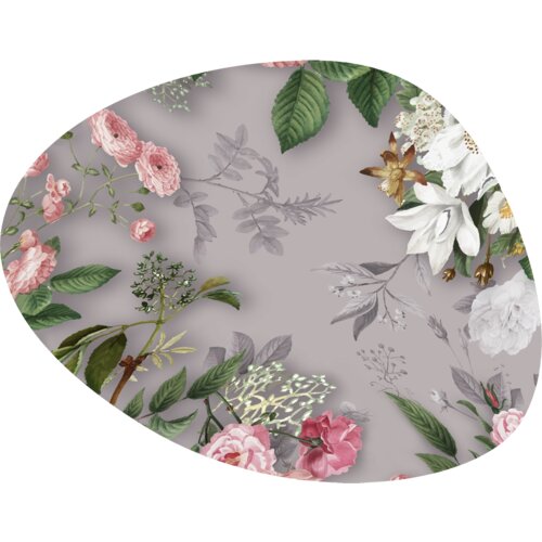 Bertoni Home Unisex's Oval Table Pad Melanie Grey Slike