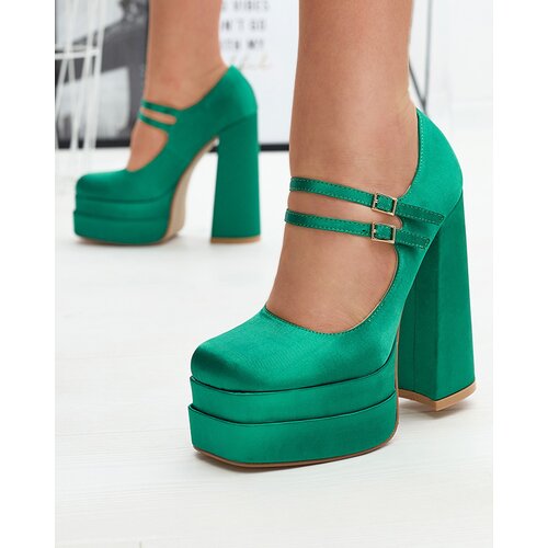 Resti Green women's high stiletto pumps Elika - Footwear Cene