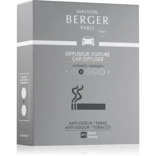 Maison Berger Paris Car Anti Odour Tobacco miris za auto zamjensko punjenje (Woody) 2 x 17 g