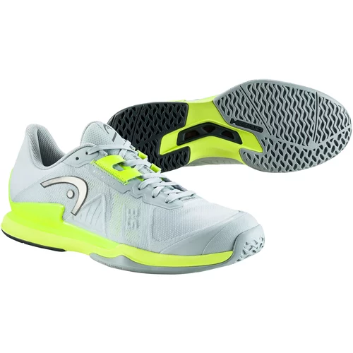 Head Sprint Pro 3.5 AC Grey/Yellow Men's Tennis Shoes EUR 43