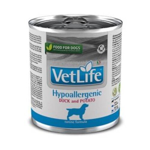 Vet Life hypoallergenic duck&amp;amp;potato 6x300g Slike