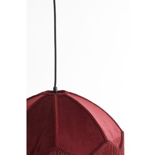 Light &amp;amp; Living Bordo rdeča viseča svetilka s tekstilnim senčilom &amp;oslash; 40 cm Malacia &amp;ndash; Slike