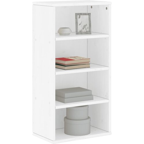  Bočni ormarić ODDA bijeli 40x24x79 cm puno drvo bor Bijela Slike