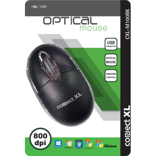 Connect Xl Mi&scaron; optički, 800dpi, USB, plava boja - CXL-M100BU Cijene