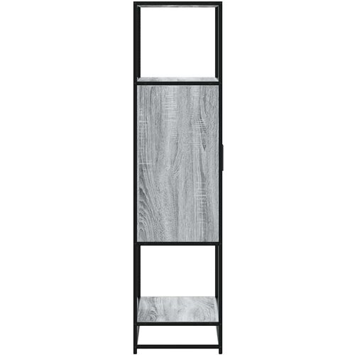 VidaXL Visoka ploča siva Sonoma 68x35x139 cm Konstruirano drvo i metal Slike