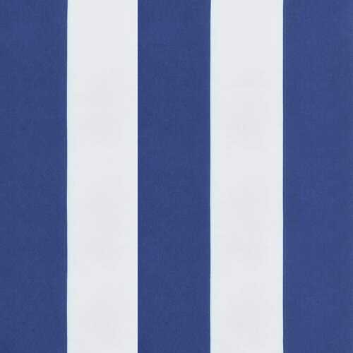  Jastuci za vrtnu klupu 2 kom plavo-bijeli prugasti 200x50x7 cm Slike