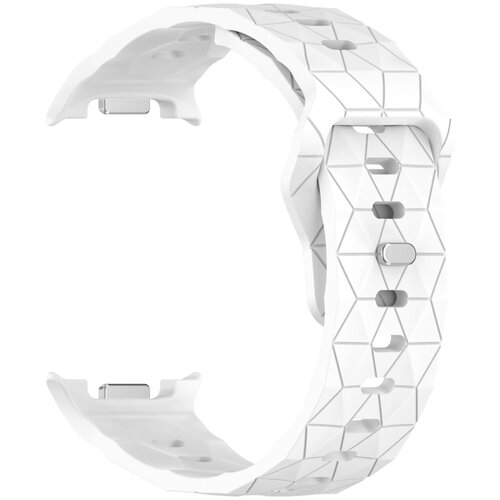 INF Združljiv s Samsung Galaxy Watch8/Watch8 Classic silikonski pa&scaron;ček z nogometno teksturo White, (5000079913) Cene
