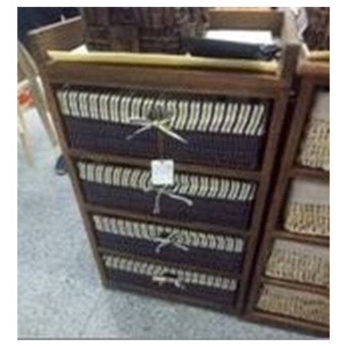 Komoda sa četiri korpe 40*30*80 cm Ls0205 ( 145513 ) Slike