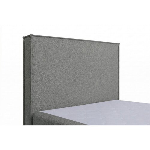 MID.YOU POSTELJA Z VZMETNICO 100 cm x 200 cm , tekstil, leseni material siva Slike