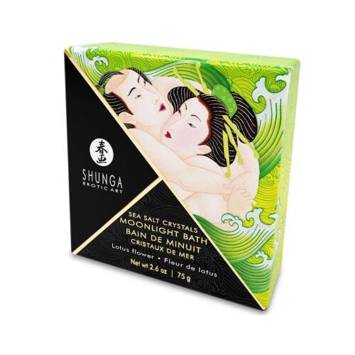 Shunga Sea Salt Crystals Moonlight Bath Lotus Flower 75g Slike
