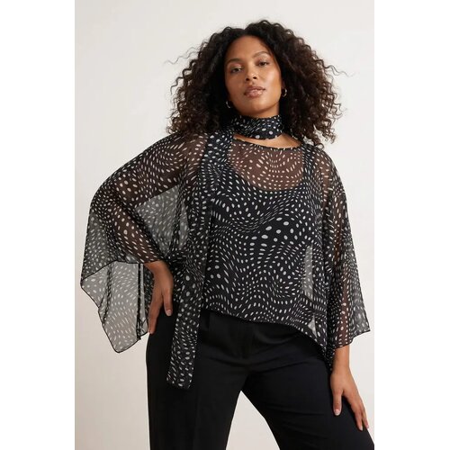 Trendyol Ženska bluza Tbbaw26Af00118, Crna Cene