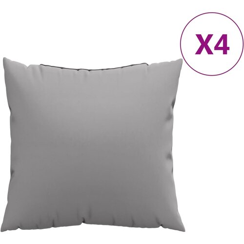  Jastuci za sofu 4 kom sivi 50 x 50 cm od tkanine Slike