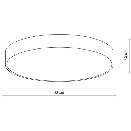 Brilagi stropna svetiljka clare 5xE27/24W/230V, prečnika 60 cm, bež Slike