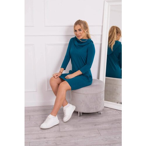Kesi Navy dress with hood and pockets Cene