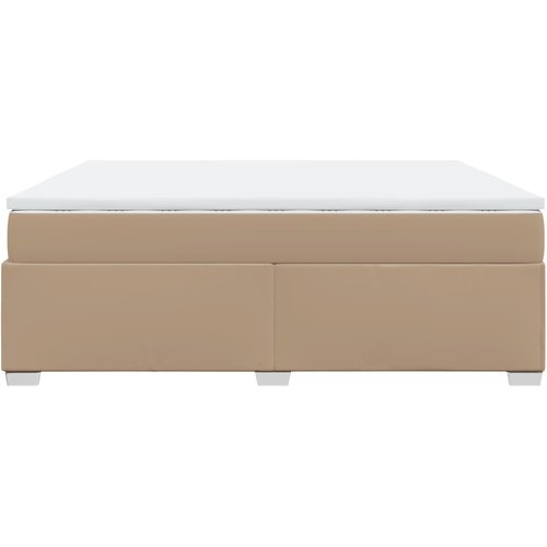  box spring s madracem cappuccino 200x200cm umjetna koža Slike