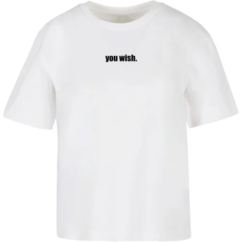 Mister Tee Women's T-shirt You Wish white