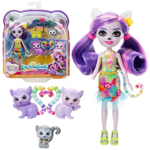 Mattel Enchantimals sunshine beach lorinda lemur lutka za5440 Slike