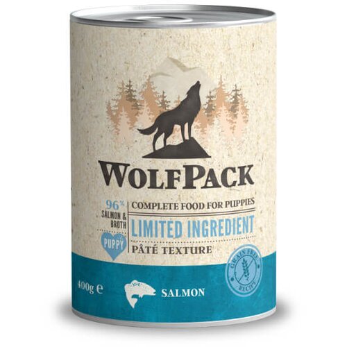 WolfPack limited ingredient puppy - losos 400 g Cene