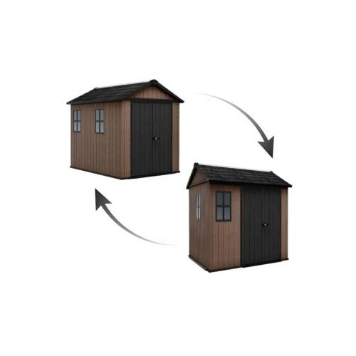 Keter Newton Plus Wide 9x7.5 ba&amp;scaron;tenska kućica Slike