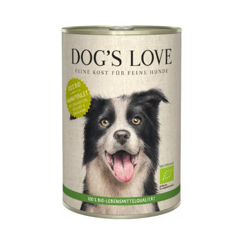 Dog's Love Hrana za pse BIO piščanec - 800 g