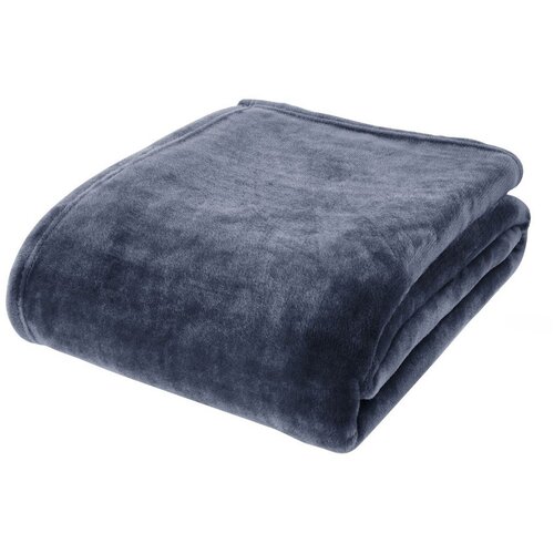 Catherine Lansfield Temno modra odeja iz mikropliša 130x170 cm Raschel Velvet – Cene
