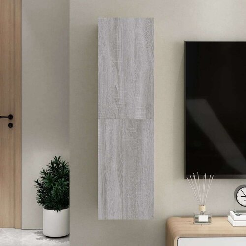  Stenska TV omarica siva sonoma 30,5x30x110 cm, (20730477) Cene