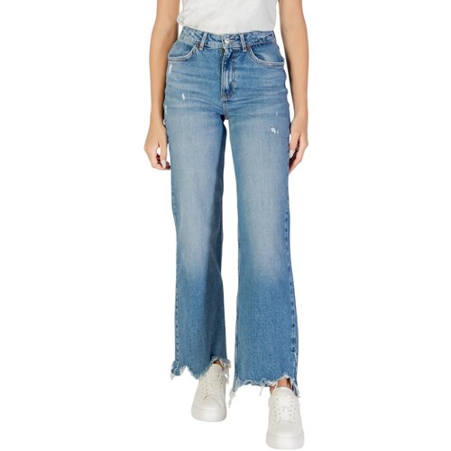 Only Jeans straight ONLJUICY HW WIDE DES MB DNM JEANS DOT 15340855 Modra Slike