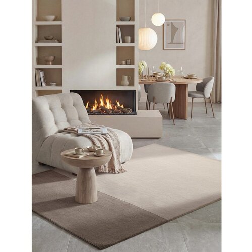 Villeroy Boch Smeđi/krem tepih od mje&amp;scaron;avine vune 160x230 cm Hugo &amp;ndash; Slike